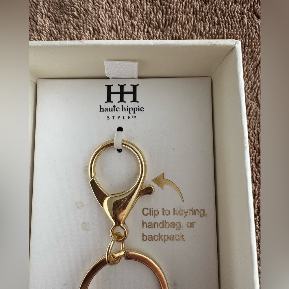 Haute Hippie Wine Bag Charm & Key Chain - Picture 3 of 4
